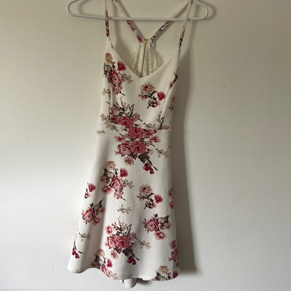 Open back floral dress